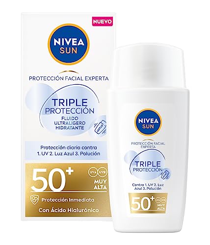 NIVEA SUN Crema solar Triple Protección FP50+ con ácido...