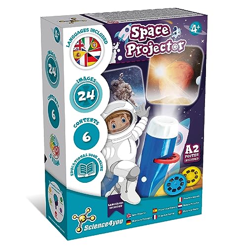 Science4you Proyector Espacial Infantil - Linterna infantil...