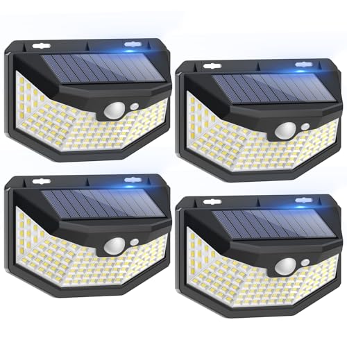 Focos LED Exterior Solares con Sensor de Movimiento IP67...
